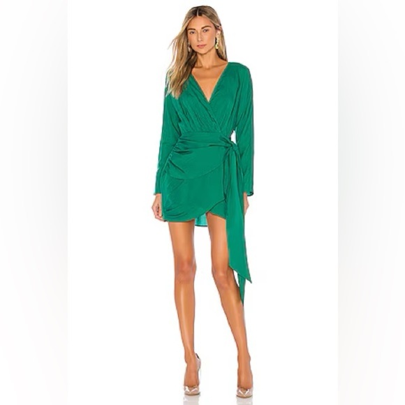 L’Academie | The Lorriana Mini Dress in Green, NWT - Picture 1 of 6